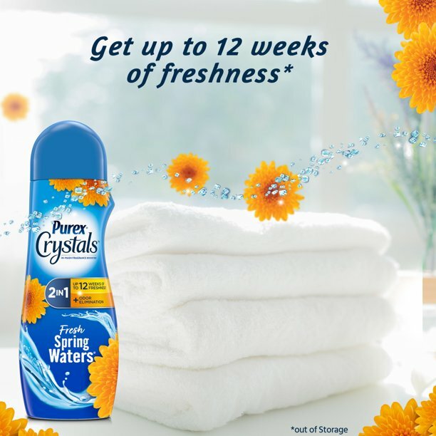 (2-Pk) PUREX Crystals In-Wash Laundry Booster Odor Neutralize FRESH SPRING WATER