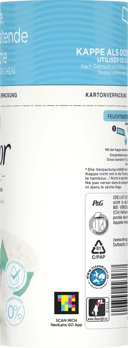 Lenor Light Laundry Perfume Fresh Cotton Blossom 3x 160g 12 WL Long Freshness
