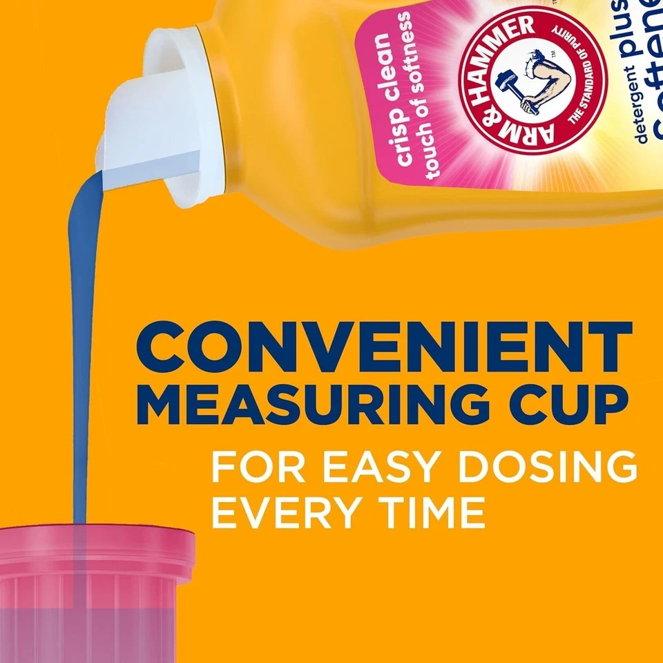 ARM & HAMMER Plus a Touch of Softener, 77 Loads, 100.5 Fl Oz (Pack 1)