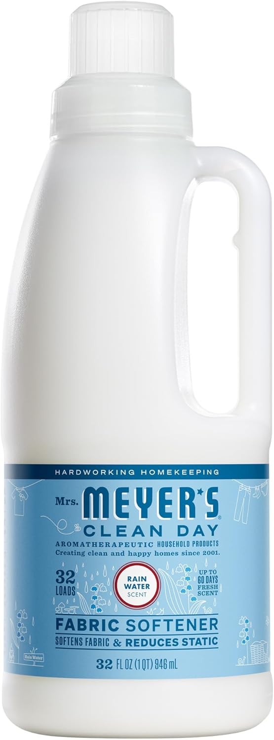 CLEAN DAY Liquid Fabric Softener Infused W/ Essential Oils Paraben Free Rain