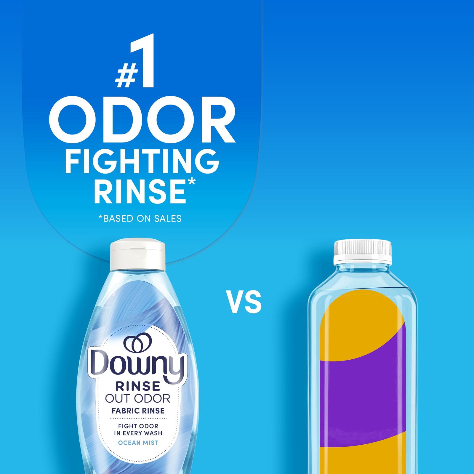 (2 pack) Downy Rinse Out Odor Laundry Rinse, Tackles Tough Odors and Refreshes