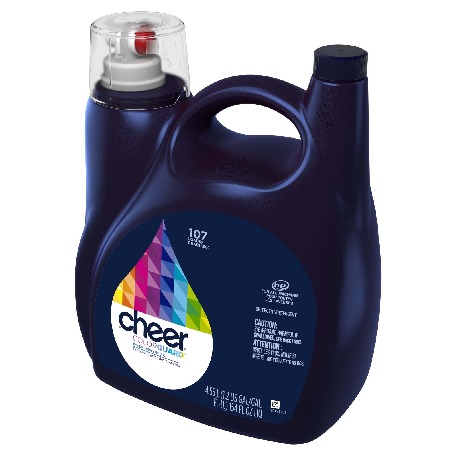 Liquid Laundry Detergent HE Compatible 154 fl oz 107 Loads