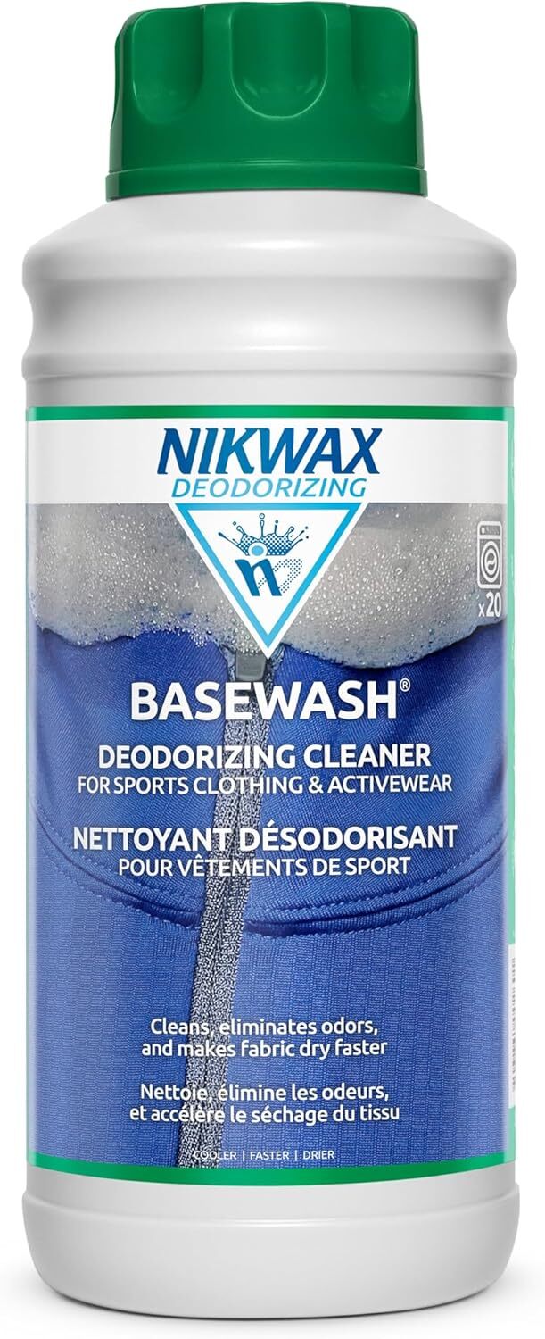 Nikwax Basewash 33.8 Fl Oz Laundry Detergent For Active Wear Odor Removal
