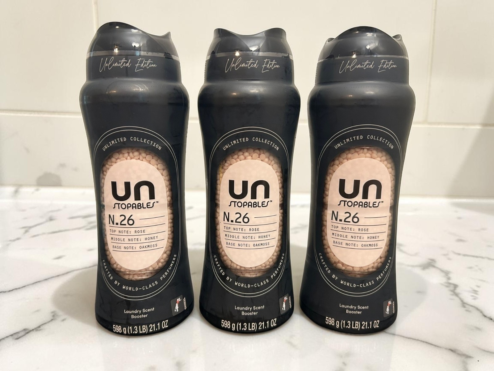 Downy Unstopables Unlimited N.26 Laundry Scent Booster 21.1 oz Lot of 3 Sealed