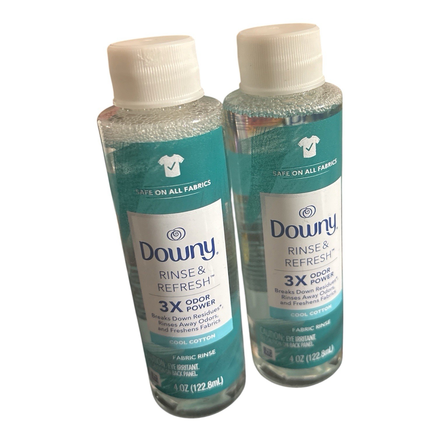 Downy Rinse & Refresh Fabric Rinse Cool Cotton 3X Odor Power 4 oz 2 Pack