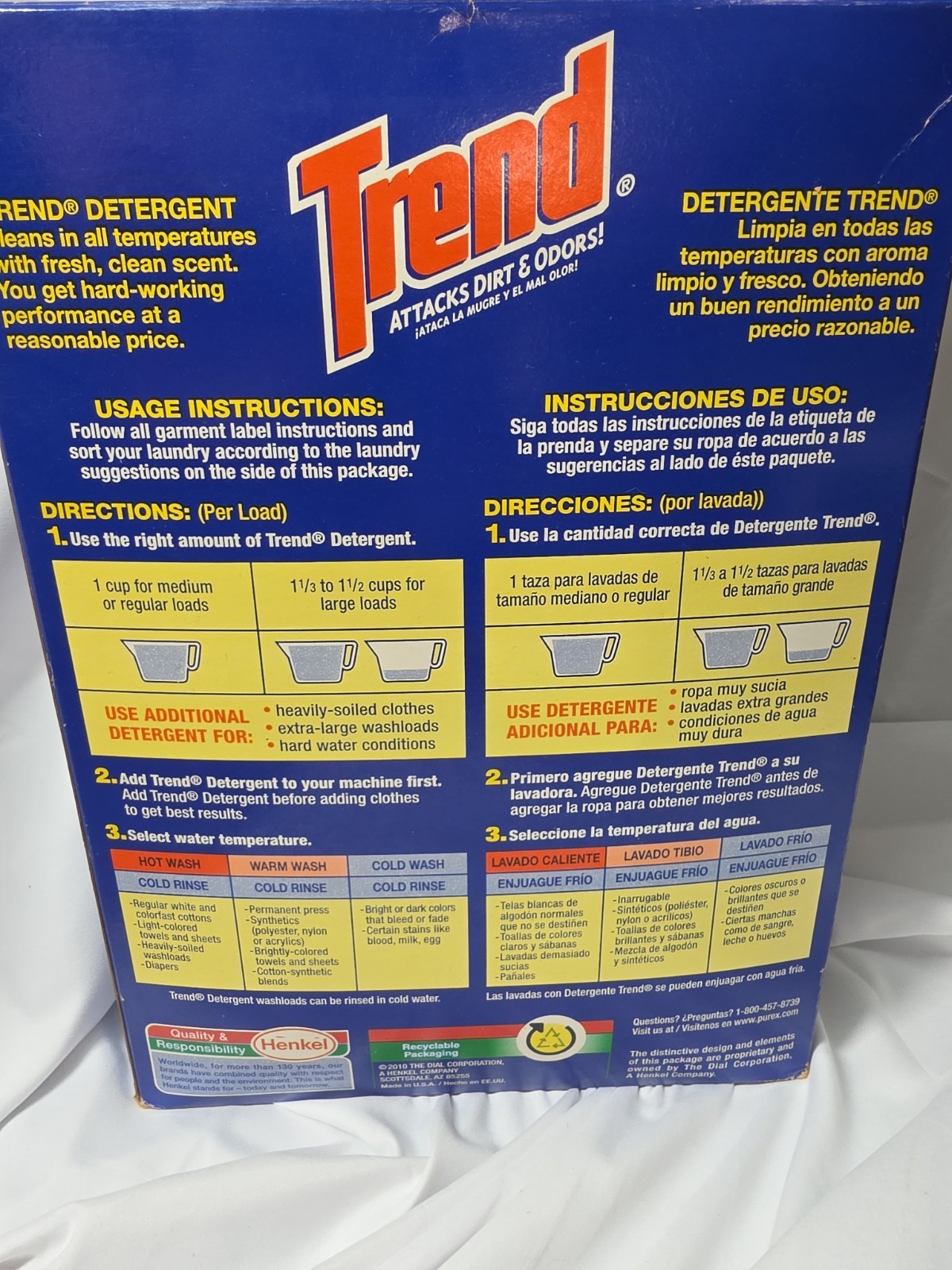 TREND POWDER DETERGENT 30 LOADS – 71 OZ Sealed