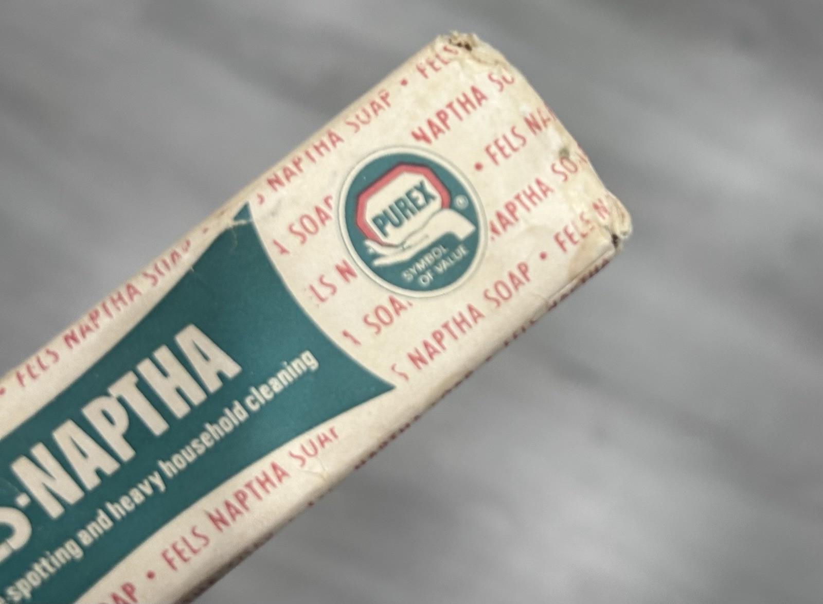 Fels-Naptha Heavy Duty Laundry Bar Soap 6.5 oz Purex Original Packaging VTG