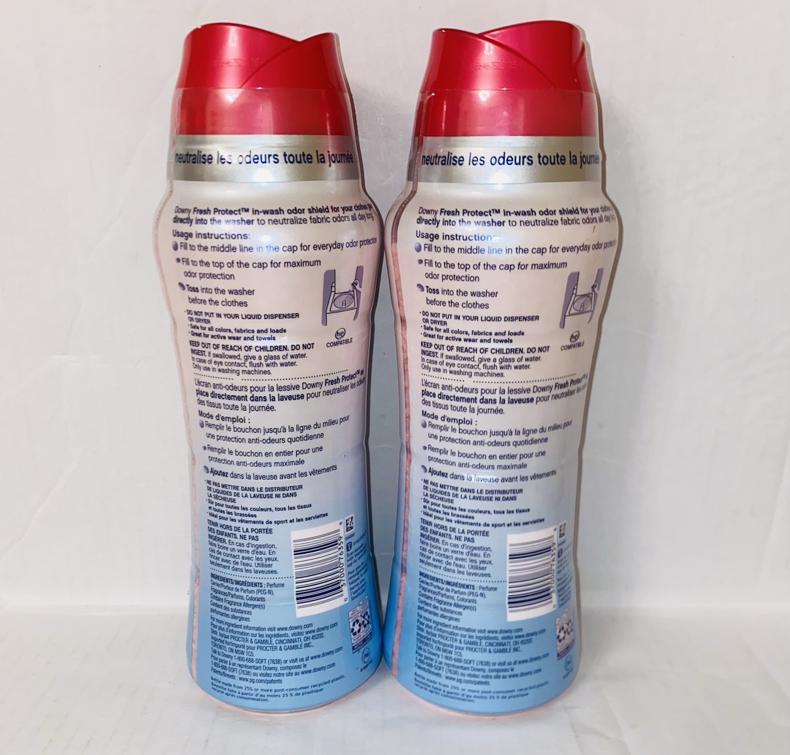 2 New 20.1oz Downy Fresh Protect April Fresh with Febreze Odor Defense Beads