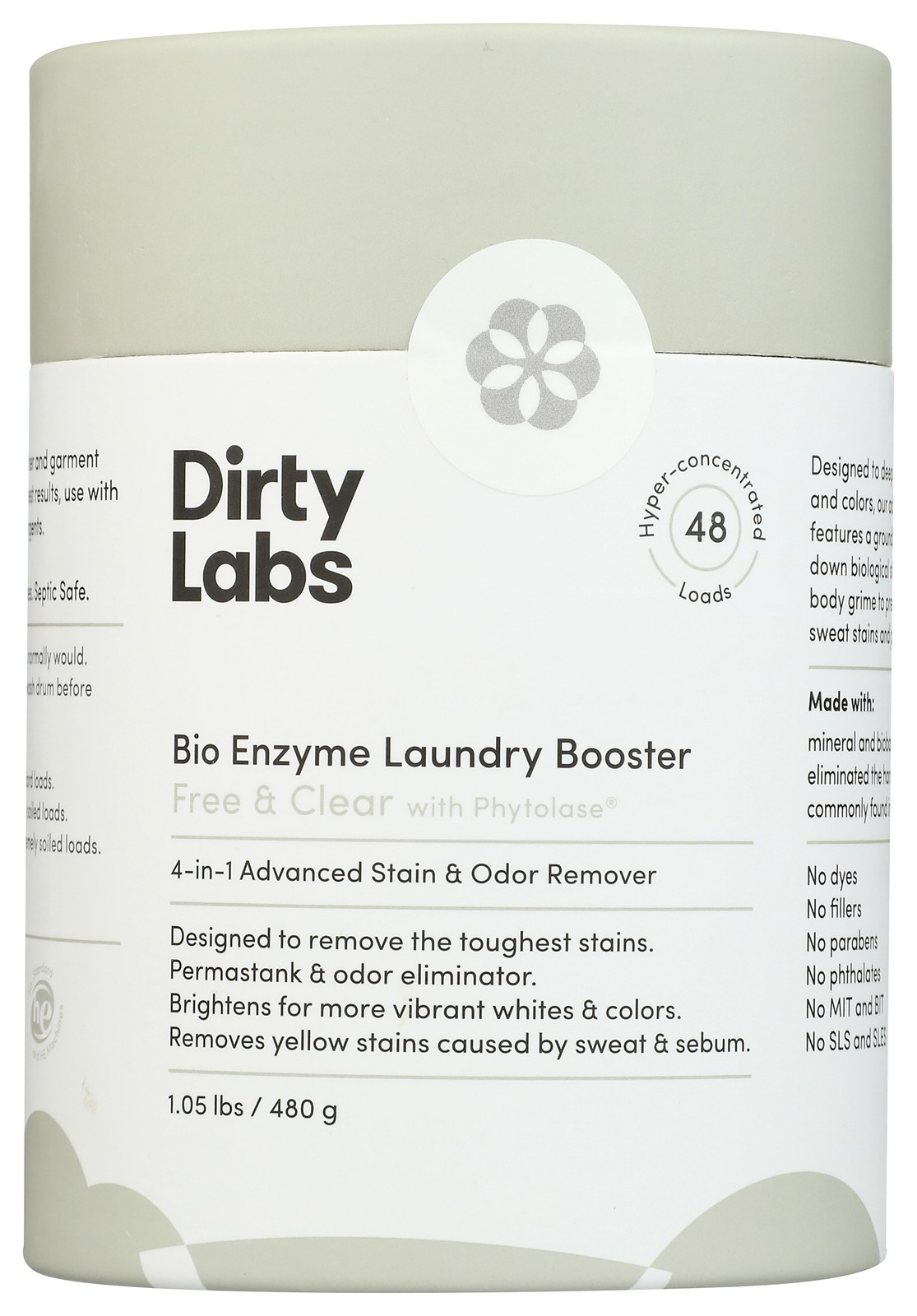 Dirty Labs Bio Enzyme Laundry Booster 1.05 Lb 6 Pack