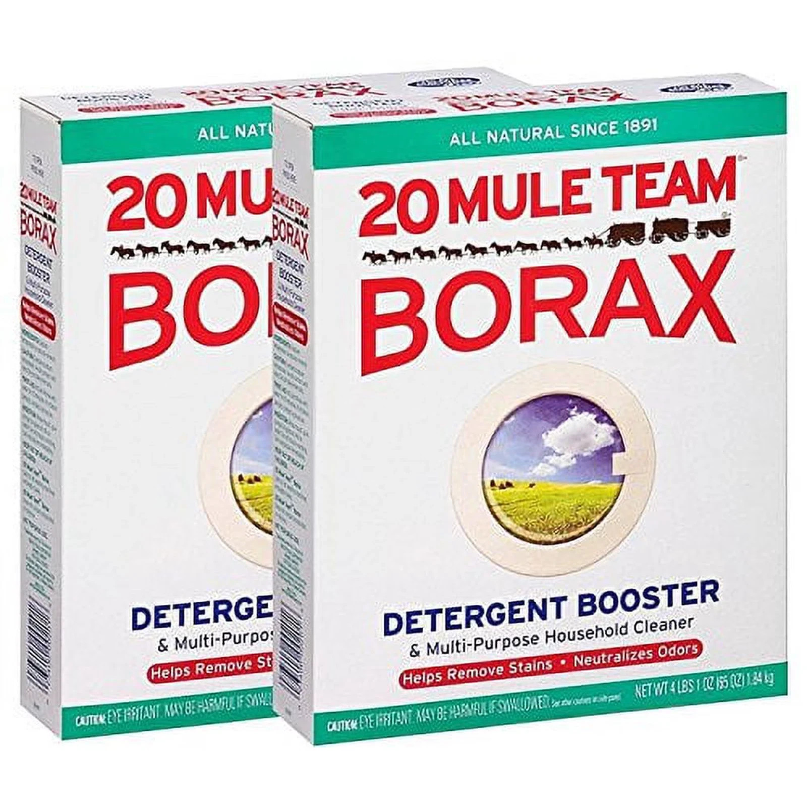 (2 PACK ) 20 Mule Team Detergent Booster – 65oz.