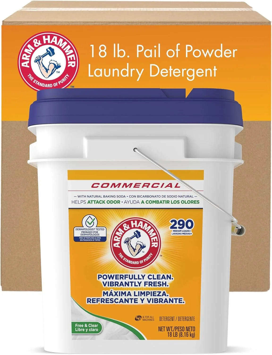 Arm & Hammer Powder Laundry Detergent, Professional Soap for Washing Clothes, 29