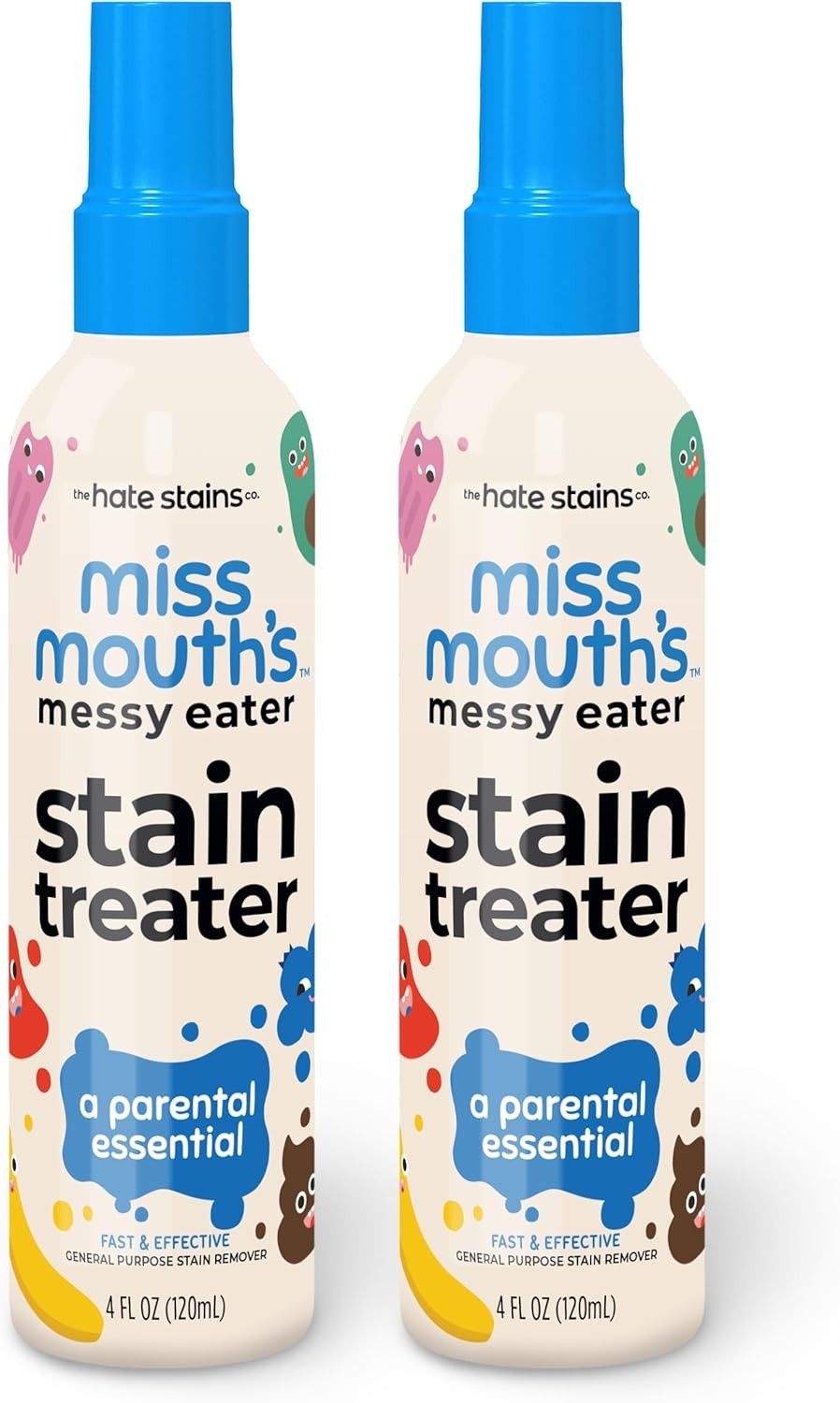 Miss Mouth’s Messy Eater Stain Treater Spray – 4oz 2 Pack Remover -…