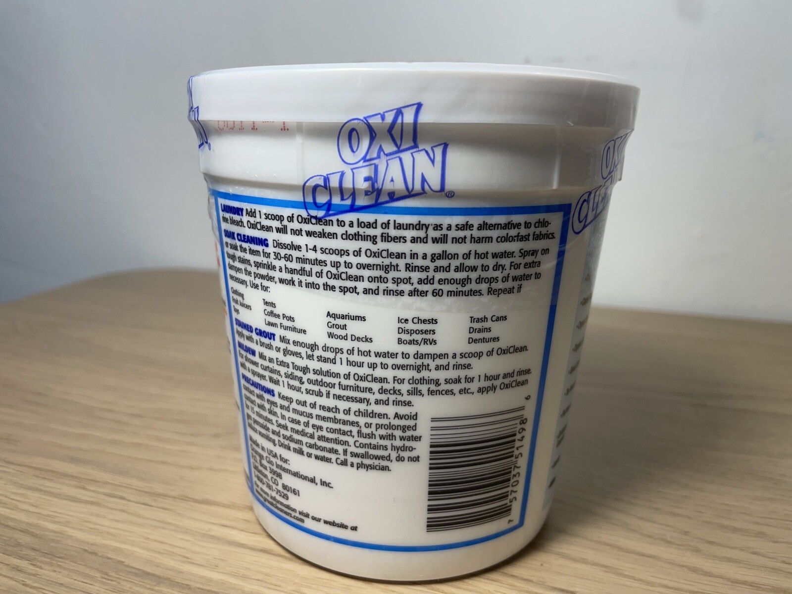 OXICLEAN 2 Stain Remover Powder Orange Glo 40 Oz VTG NEW Old Stock Sealed Tub