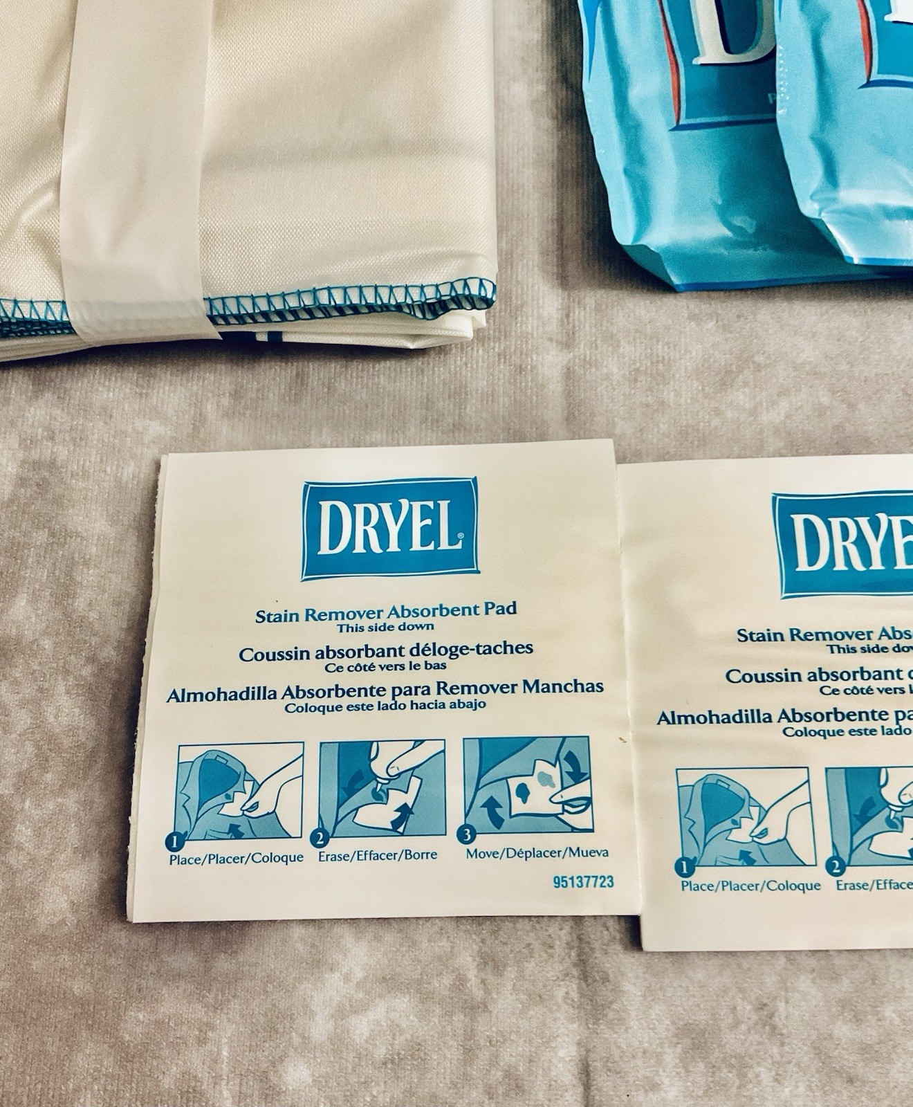 DRYEL AT-HOME DRY CLEANING STARTER KIT CLEAN BREEZE SCENT 4 USES NEW OLD STOCK