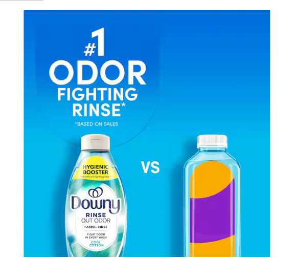 Rinse and Refresh Odor Remover Cool Cotton Scent Liquid Fabric Softener, 70-Load