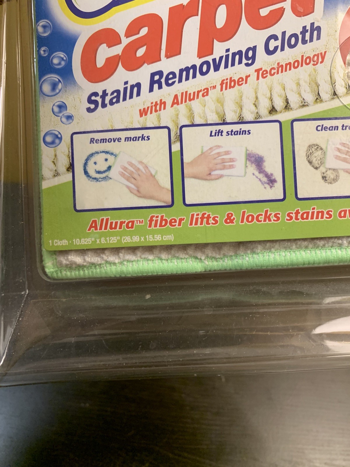 OxiClean Carpet Stain Removing Cloth Allura Fiber Stain Lifting New in Package