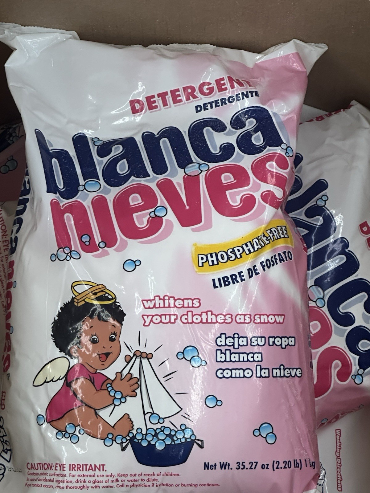 Blanca Nieves Detergent Laundry Phosphate Free Powder 1kg