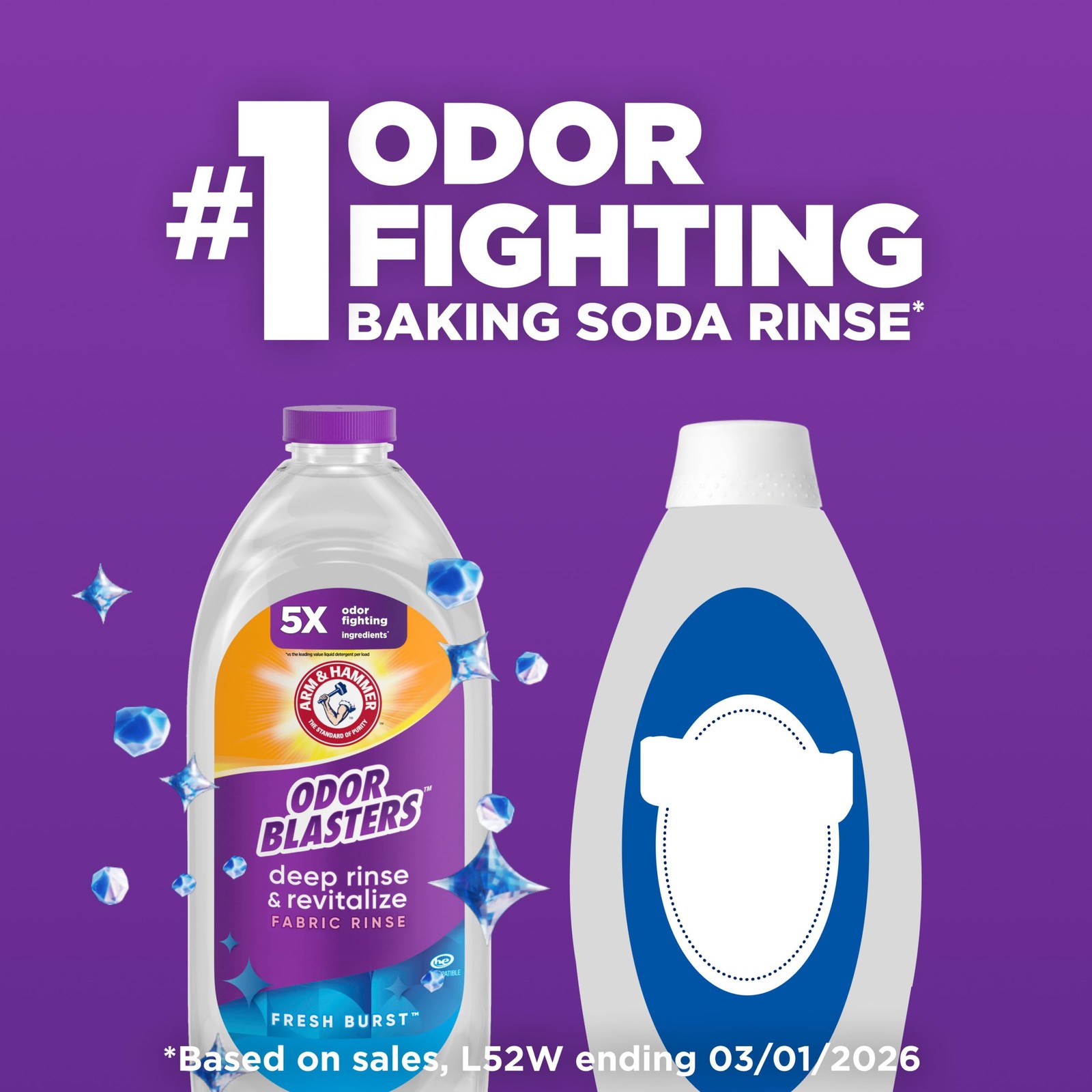 ARM & HAMMER Odor Blasters Deep Rinse and Revitalize 50 Fl Oz (Pack of 1)