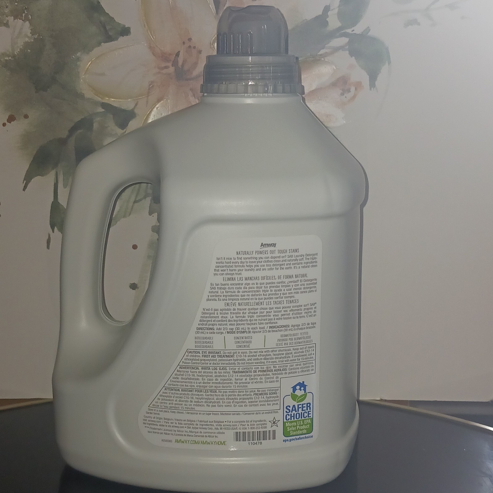 Amway Home SA8 Liquid Laundry Detergent, HE, 133 Loads, Floral