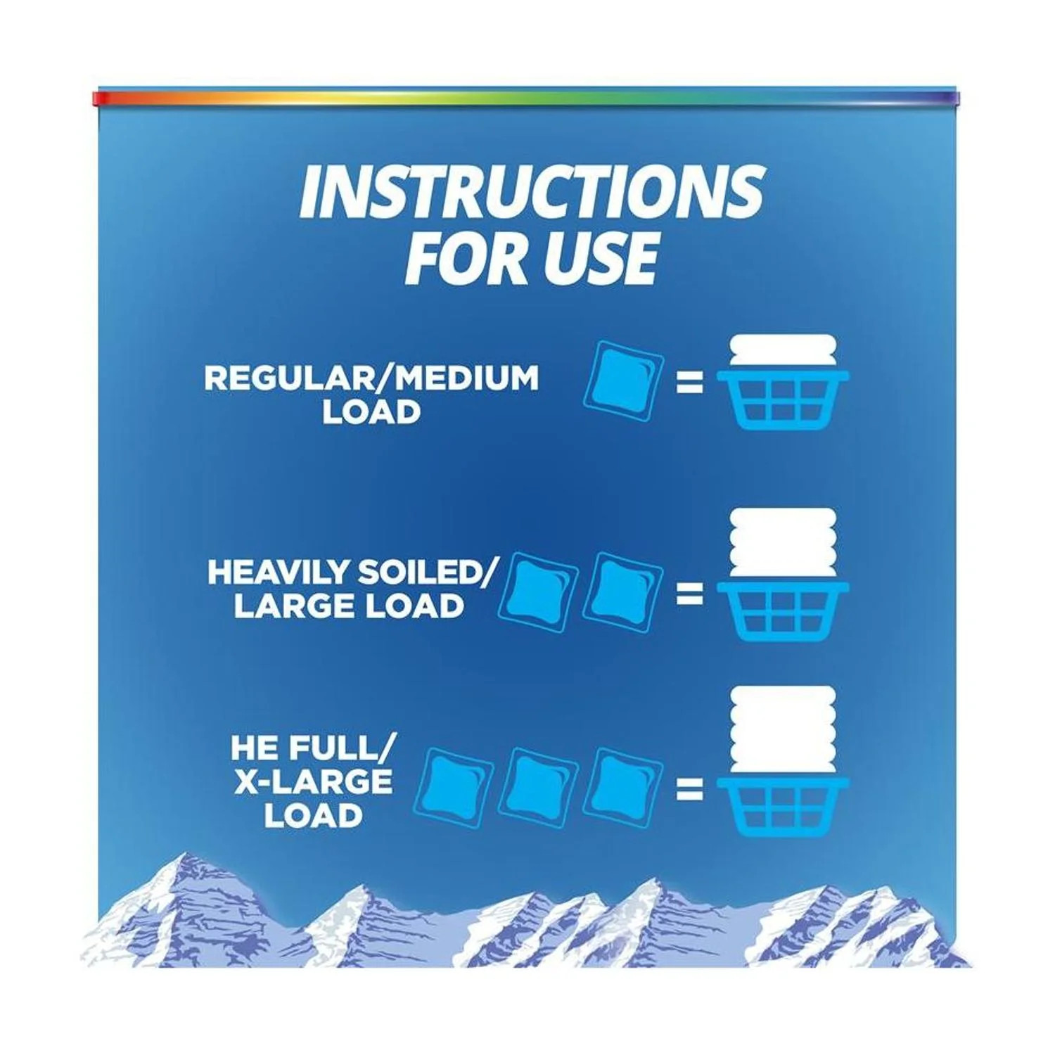 Laundry Detergent Pacs, Fresh Mountain Breeze, 66 count