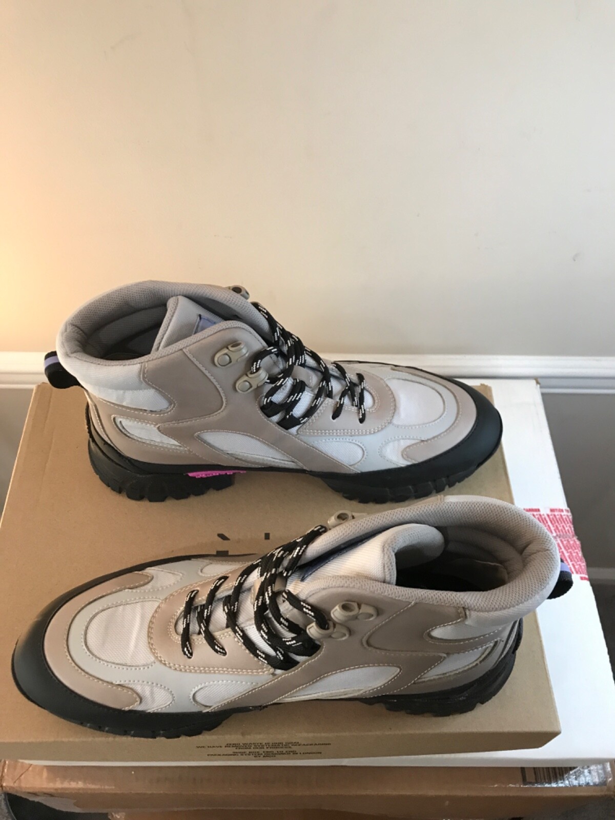 Men’s MCQ GR9 Alexander McQueen Grow Up Boot US 10 Lt. Grey 682021 R2795 1220