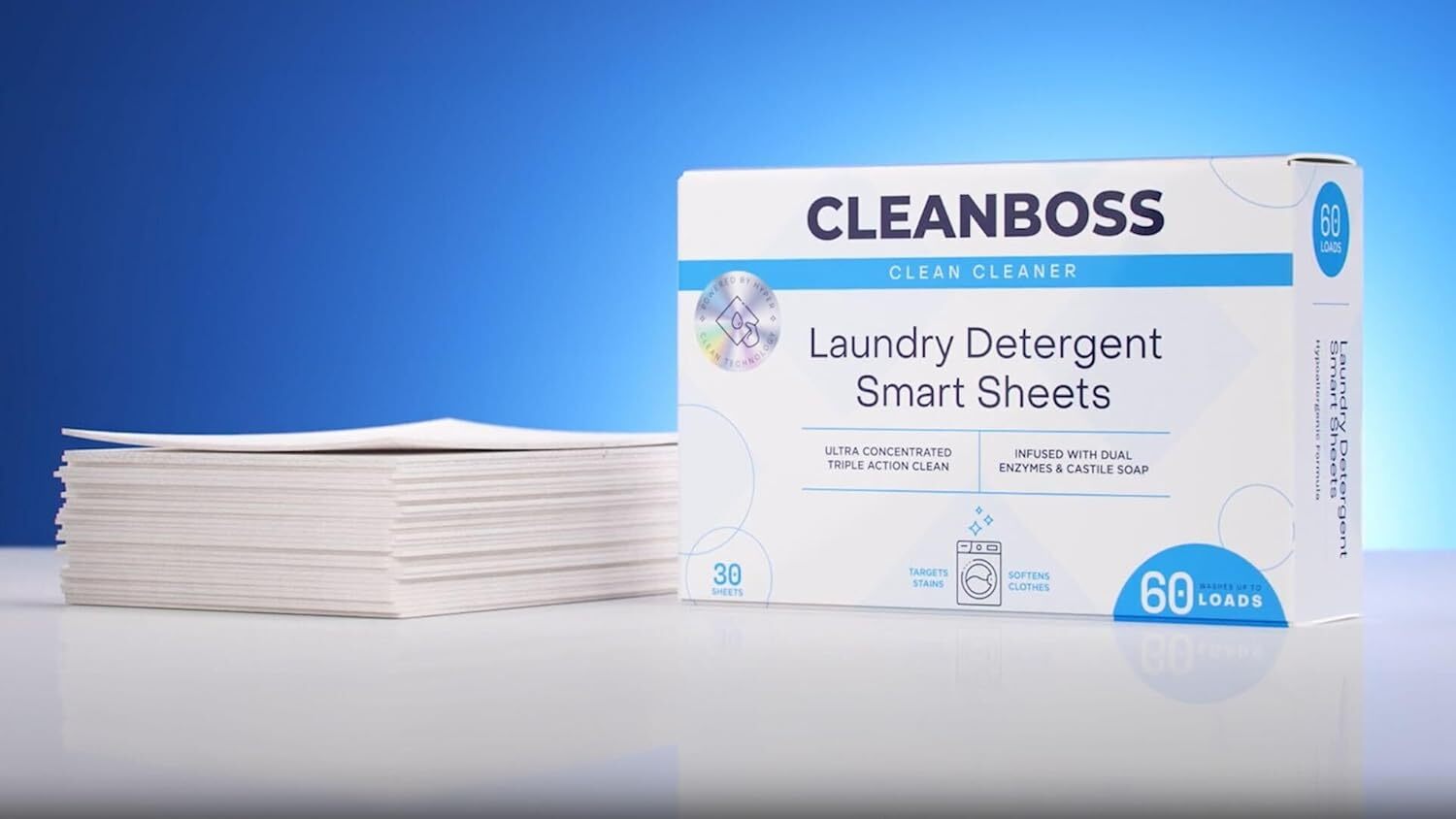 Laundry Detergent Smart Sheets – 30 Sheets