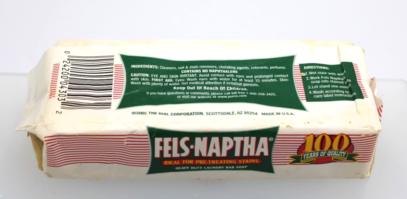 Fels-Naptha 2005 Heavy Duty Laundry Bar Soap READ