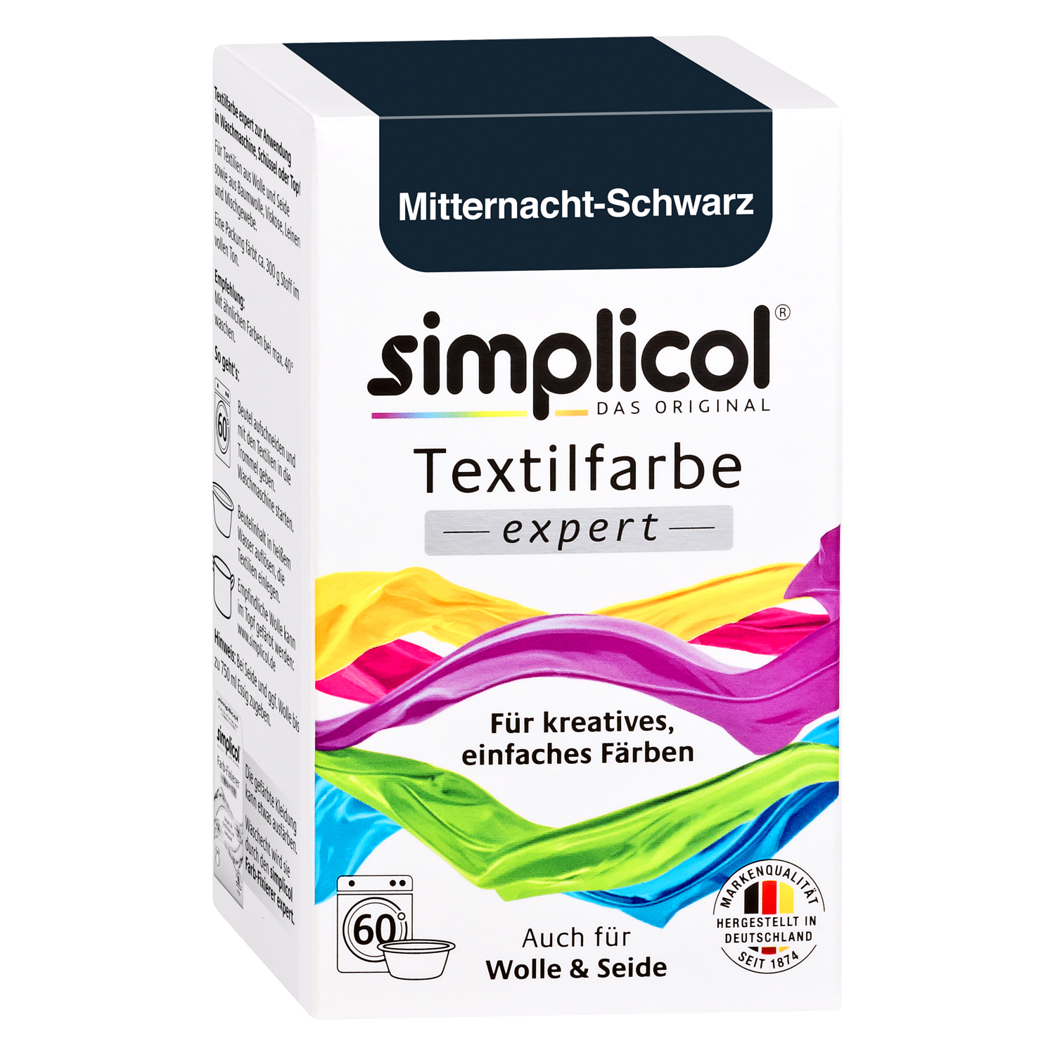 SIMPLICOL textile color EXPERT 2x color MIDNIGHT BLACK for 600g fabric