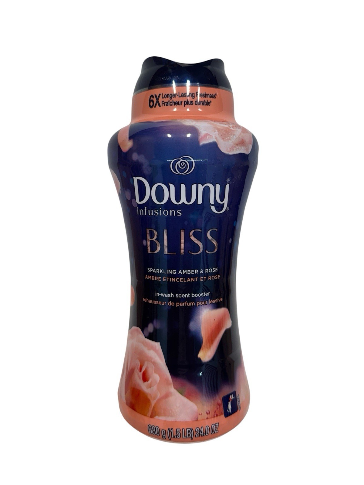 Downy Infusions Bliss SPARKLING AMBER & ROSE In-Wash Booster Beads 24 oz.