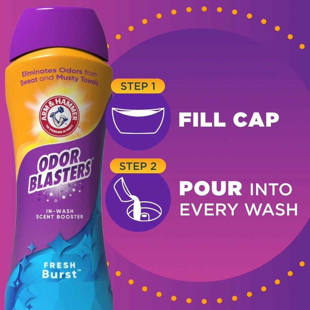 In-Wash Laundry Scent Booster Fresh Burst 24 oz Odor Eliminator for Clothes