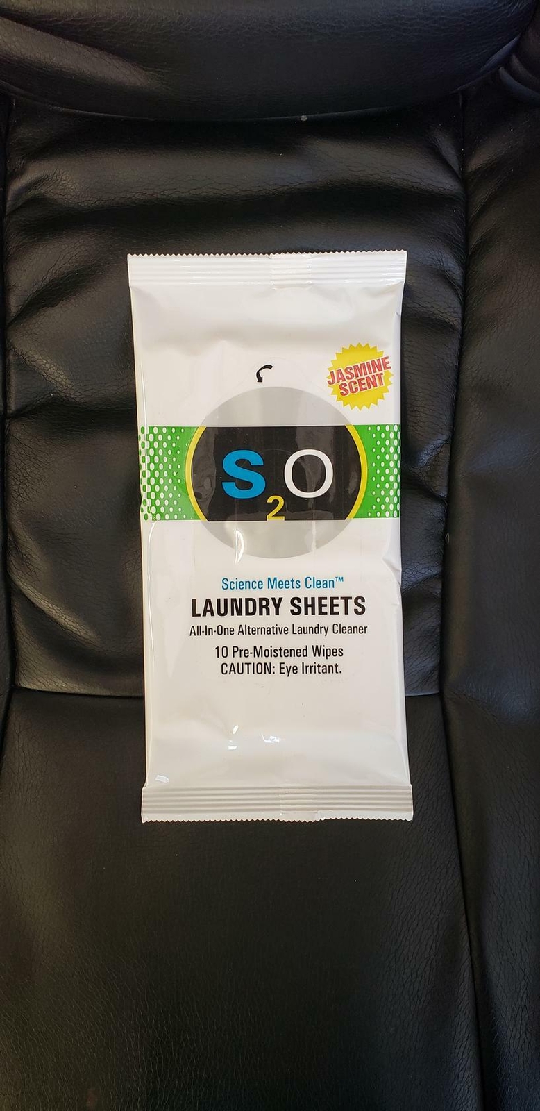 S2O Laundry Detergent 70 Sheets Plus Stain Remover Jasmine scent (7 packs of 10)