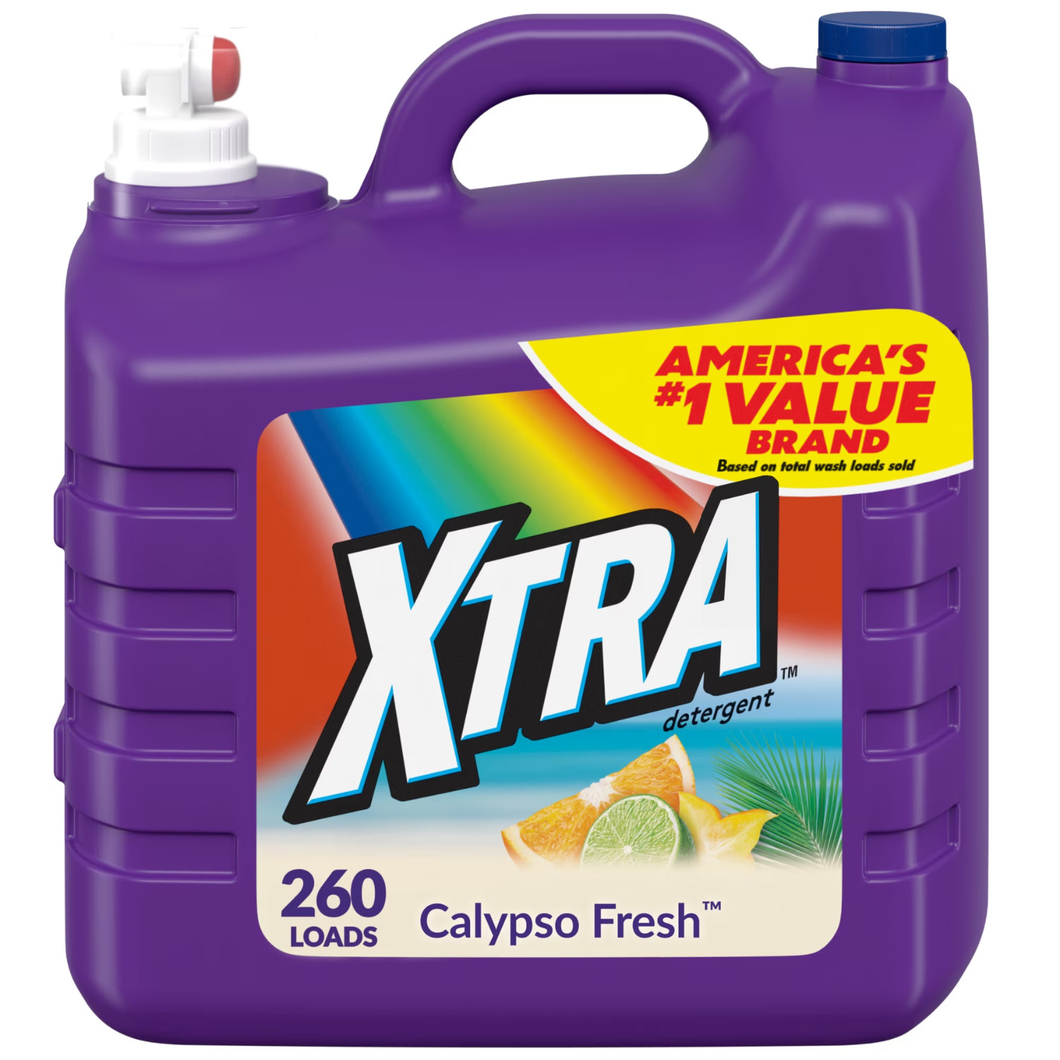 (3 Pack) Xtra Liquid Laundry Detergent Calypso Fresh Scent 312 fl oz, 260 Loads