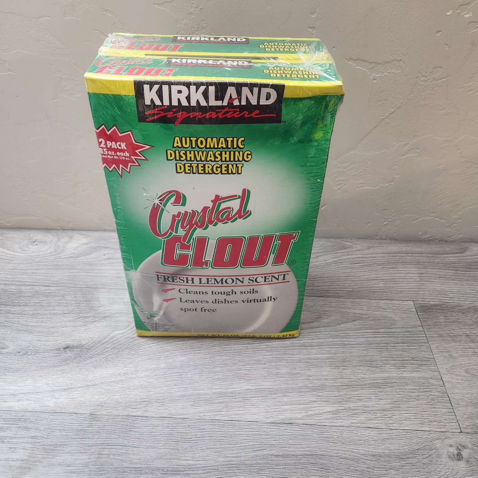 Kirkland Signature Discontinued XL 2 Pack Crystal Clout Dishwashing Lemon Scent