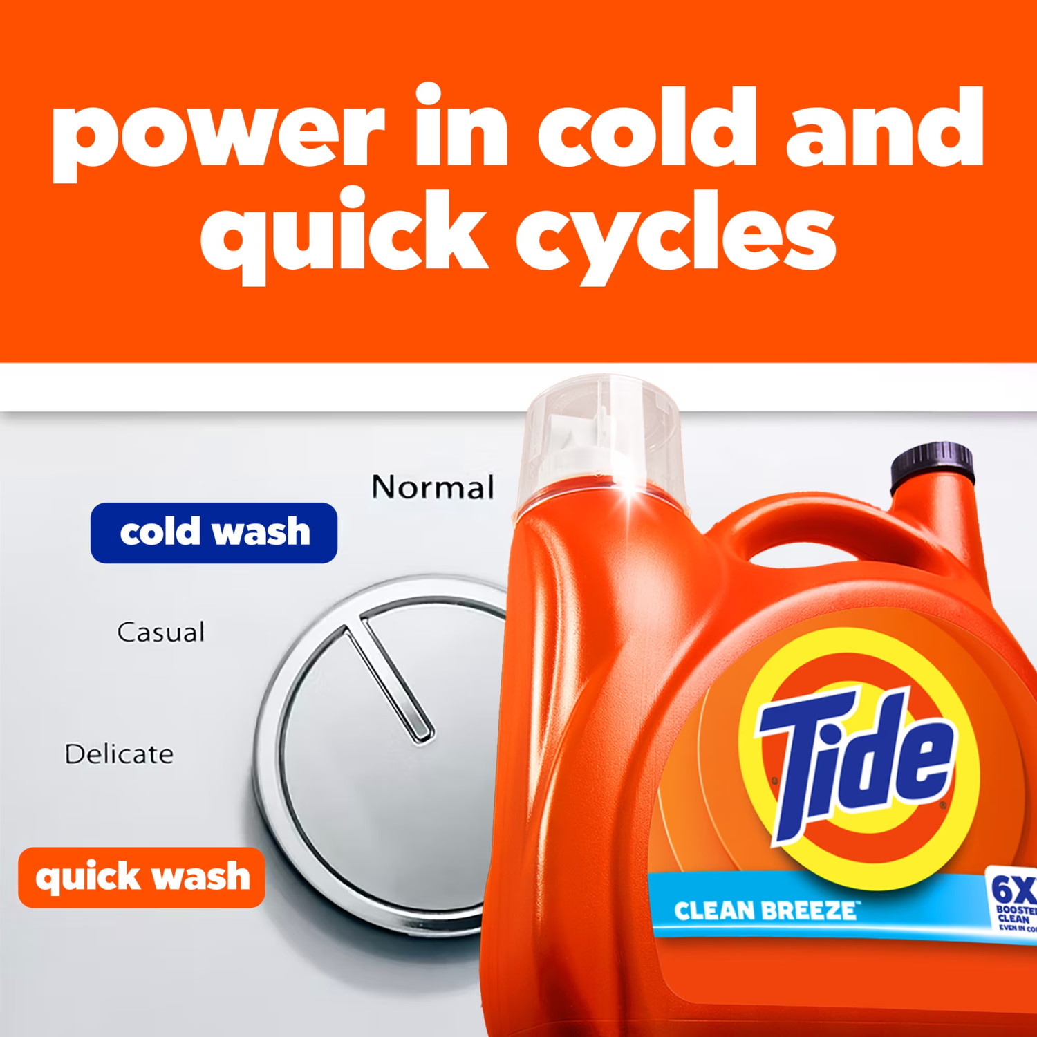 2Pk Tide Laundry Detergent Liquid 6X Boosted Cleaning Power, 125 fl oz, 100Loads