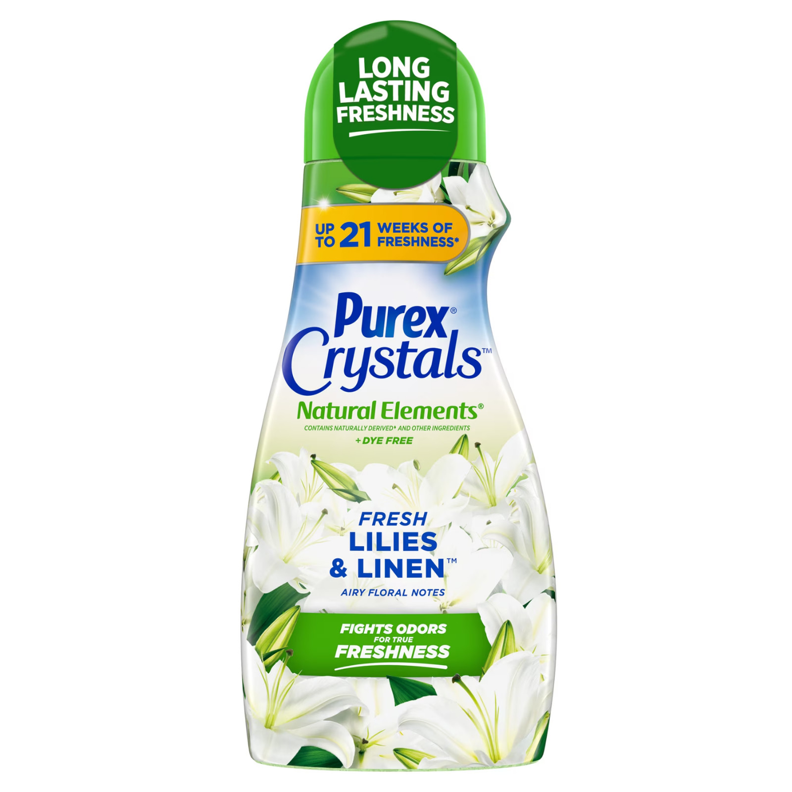 (2 Pack) Purex Crystals Natural Elements Scent Booster – Lilies & Linen – 39oz