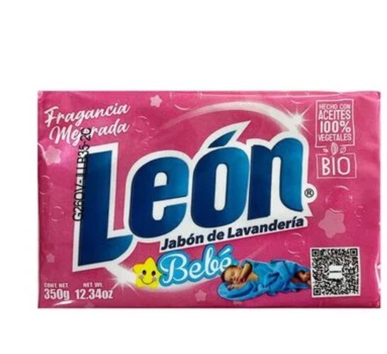 6 PACK LEON JABON EN BARRA BEBÉ ROPA LAUNDRY BAR DETERGENTE SOAP 350g each