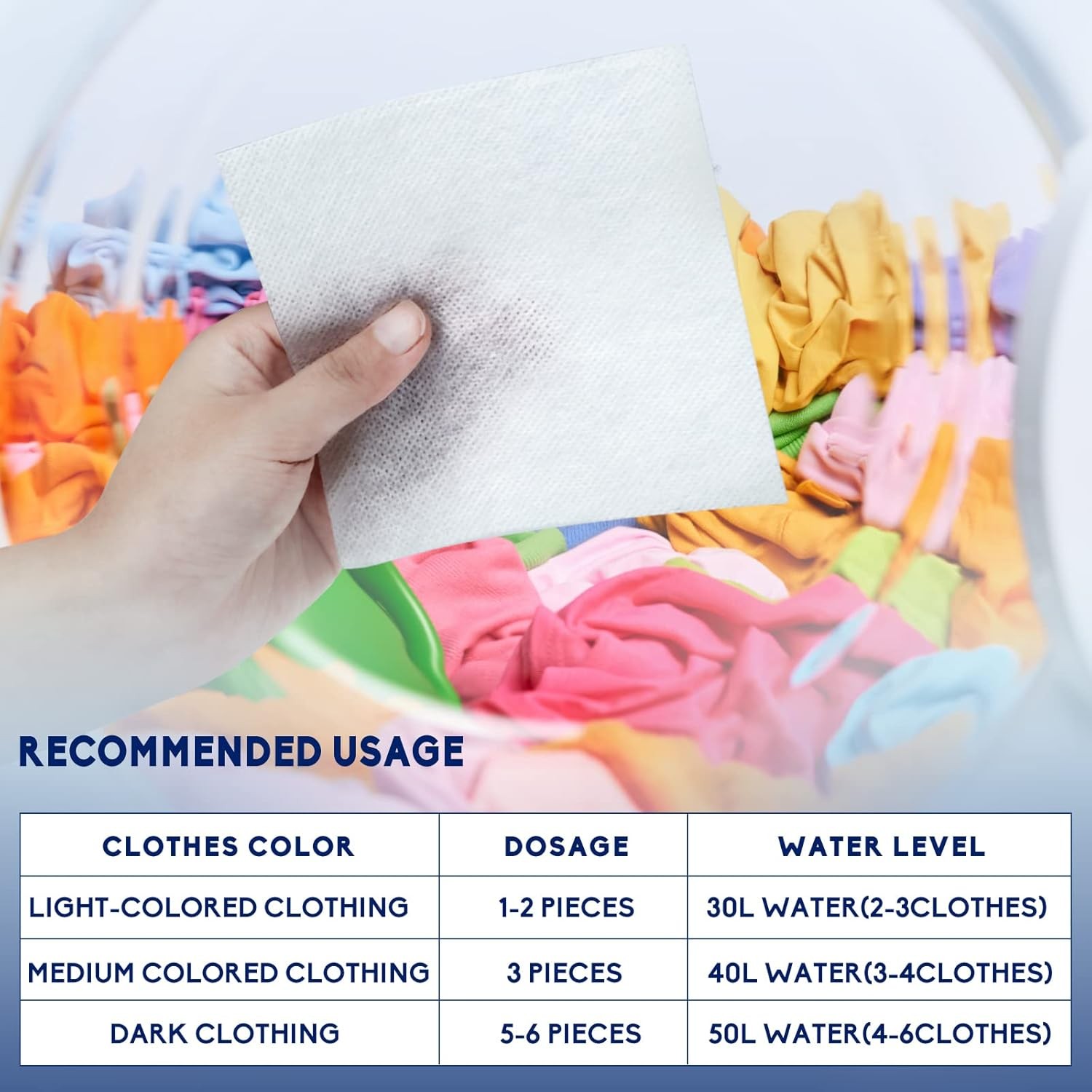 Color Absorber Laundry Sheets 120 Count, Dye Catcher to 1 Count (Pack of 120)