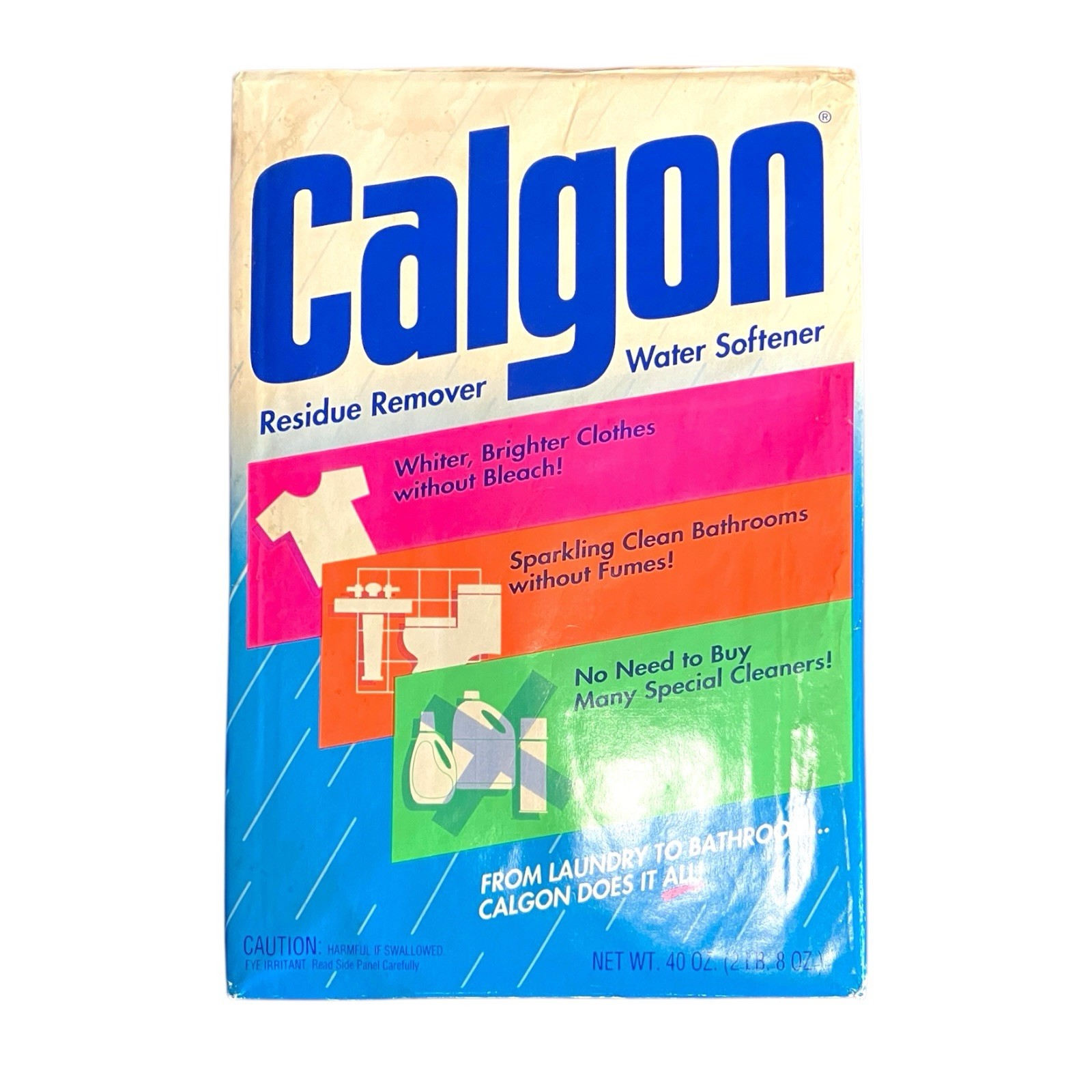 Calgon Water Softener Loose Powder Box 40 Oz 2.8 Lbs Discontinued