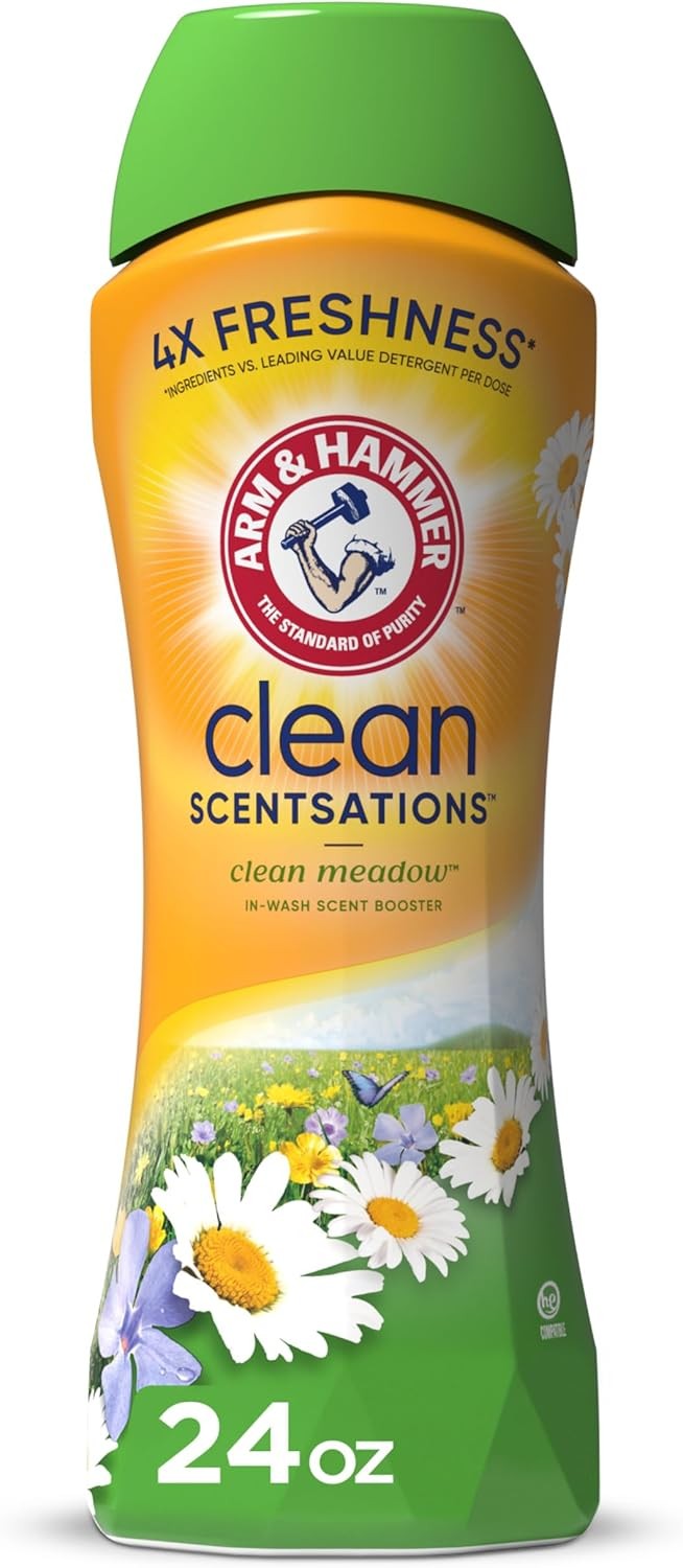 In-Wash Scent Booster for Laundry, Clean Meadow Scent, 24 Oz Fresh Long-Lasting