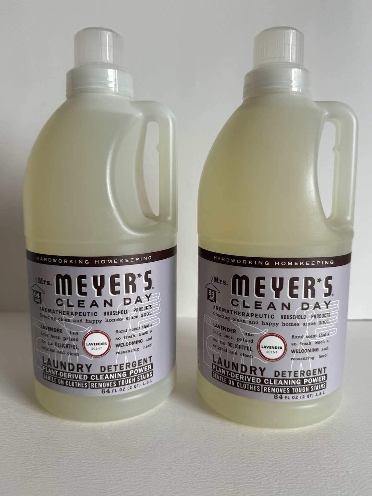 Mrs. Meyer’s 369504 Liquid Laundry Detergent, Lavender Scent,64 oz Each (2 PACK)