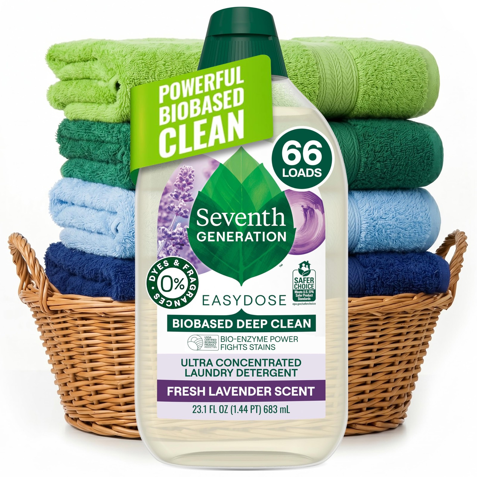 Seventh Generation EasyDose Laundry 23.1 Fl Oz (Pack of 1), No Color