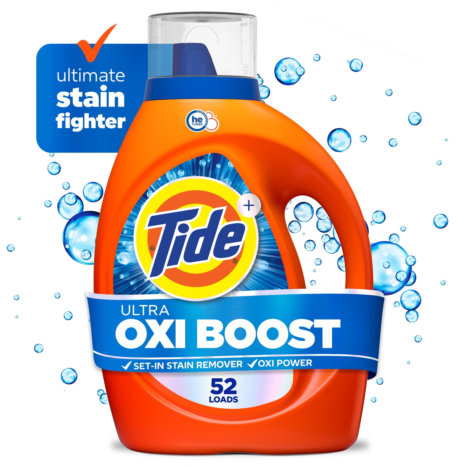 Laundry Detergent Liquid with Ultra Oxi Boost Advanced Stain Remover 73 fl oz 52