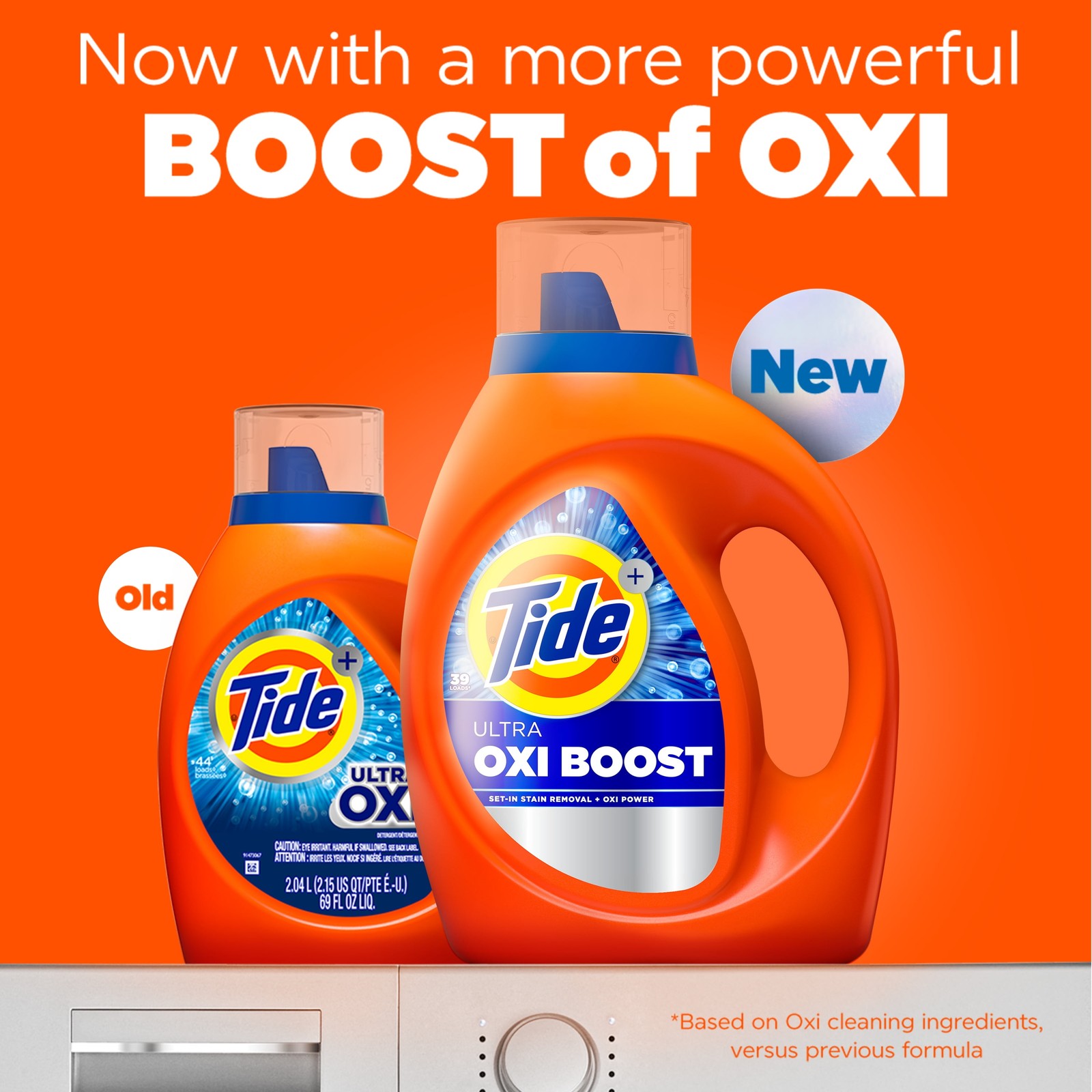 Laundry Detergent Liquid with Ultra Oxi Boost Advanced Stain Remover 73 fl oz 52