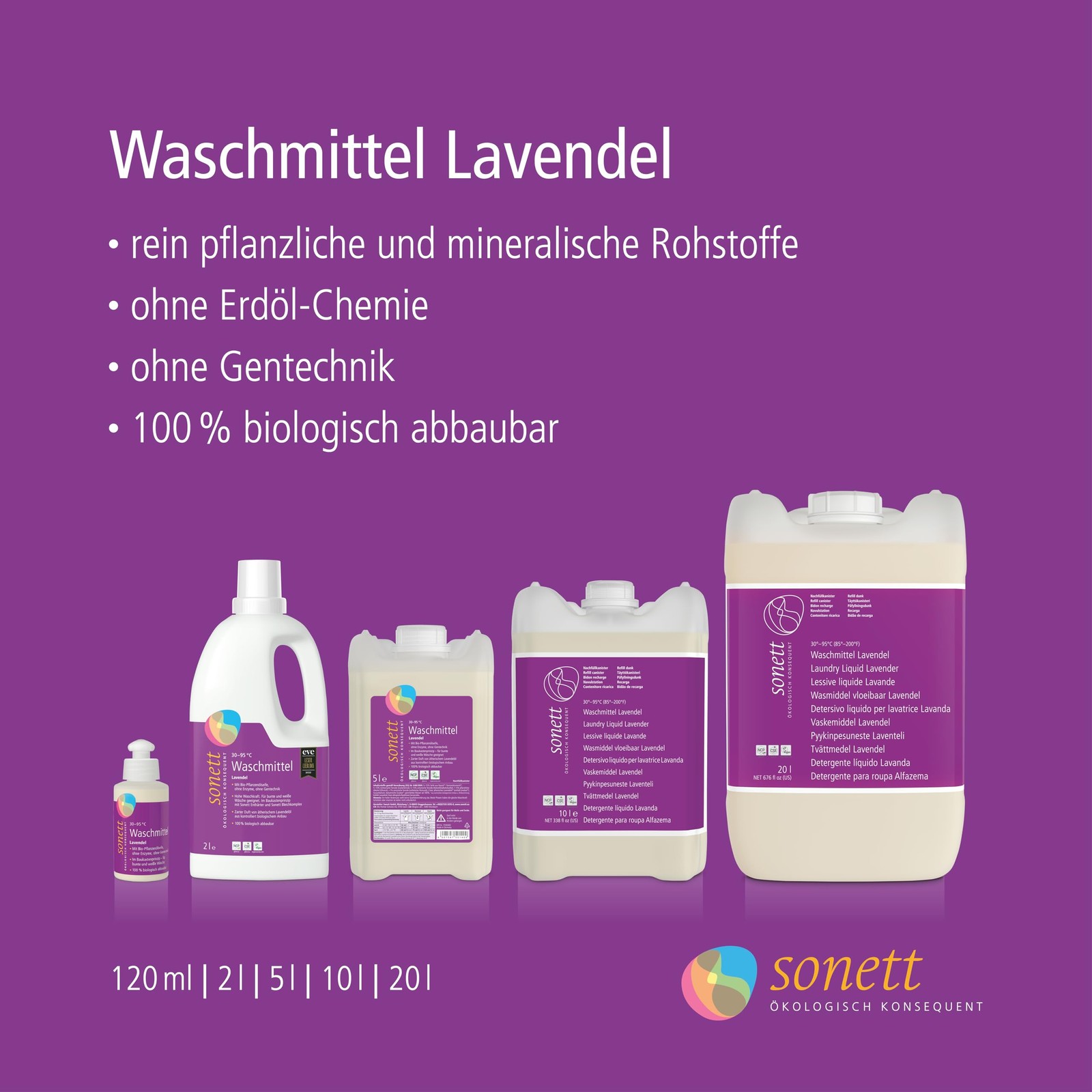 Laundry Detergent Lavender, 2 Litre