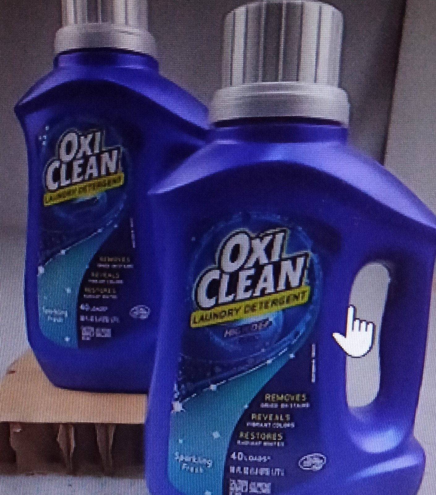 NEW LOT 2 Oxi Clean Liquid Laundry Detergent High Def Clean 40 Loads 60 oz
