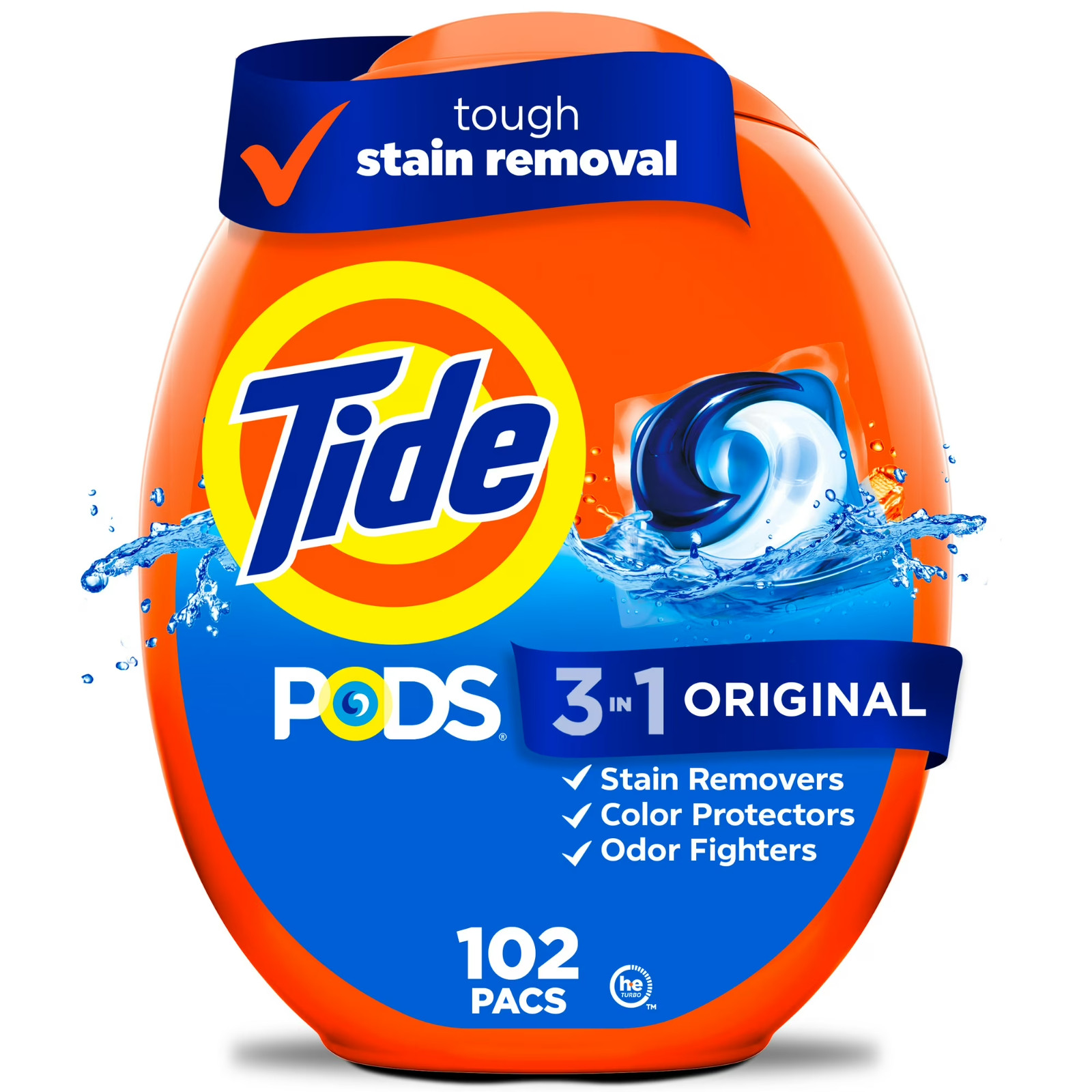 Tide PODS Laundry Detergent Soap Pacs, Original Scent, 102 Count