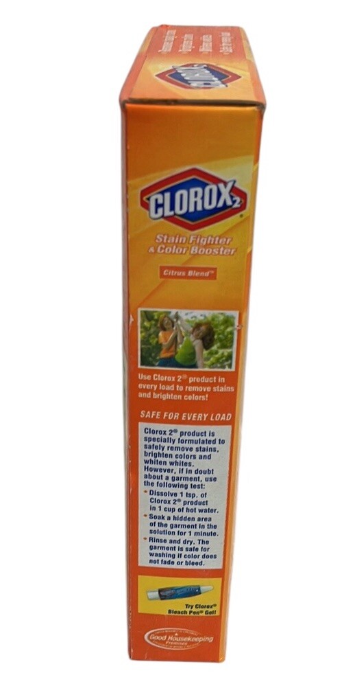 2007 CLOROX 2~Citrus Blend Stain Fighter/Color Booster Powder 1.62lb Box~NOS
