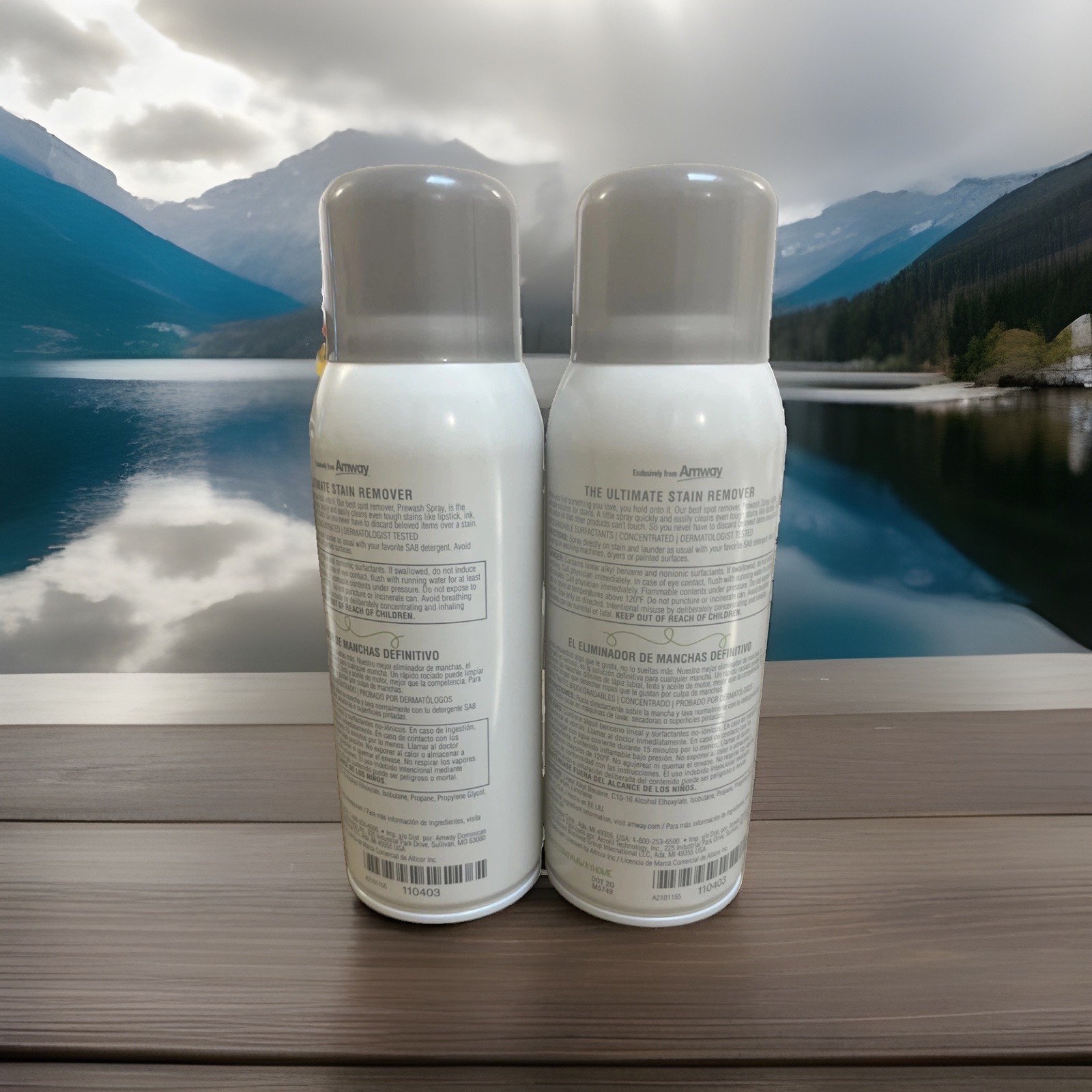 FREE SHIPPING – Lot of 2 Amway Home Prewash Spray ULTIMATE Laundry Stain Remover