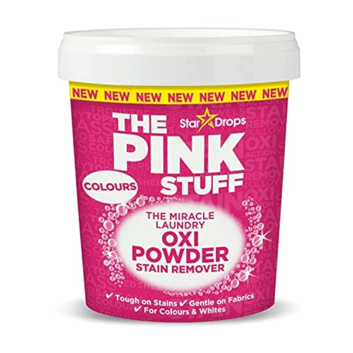 Stardrops The Pink Stuff Miracle Laundry Oxi Powder Stain Remover for…