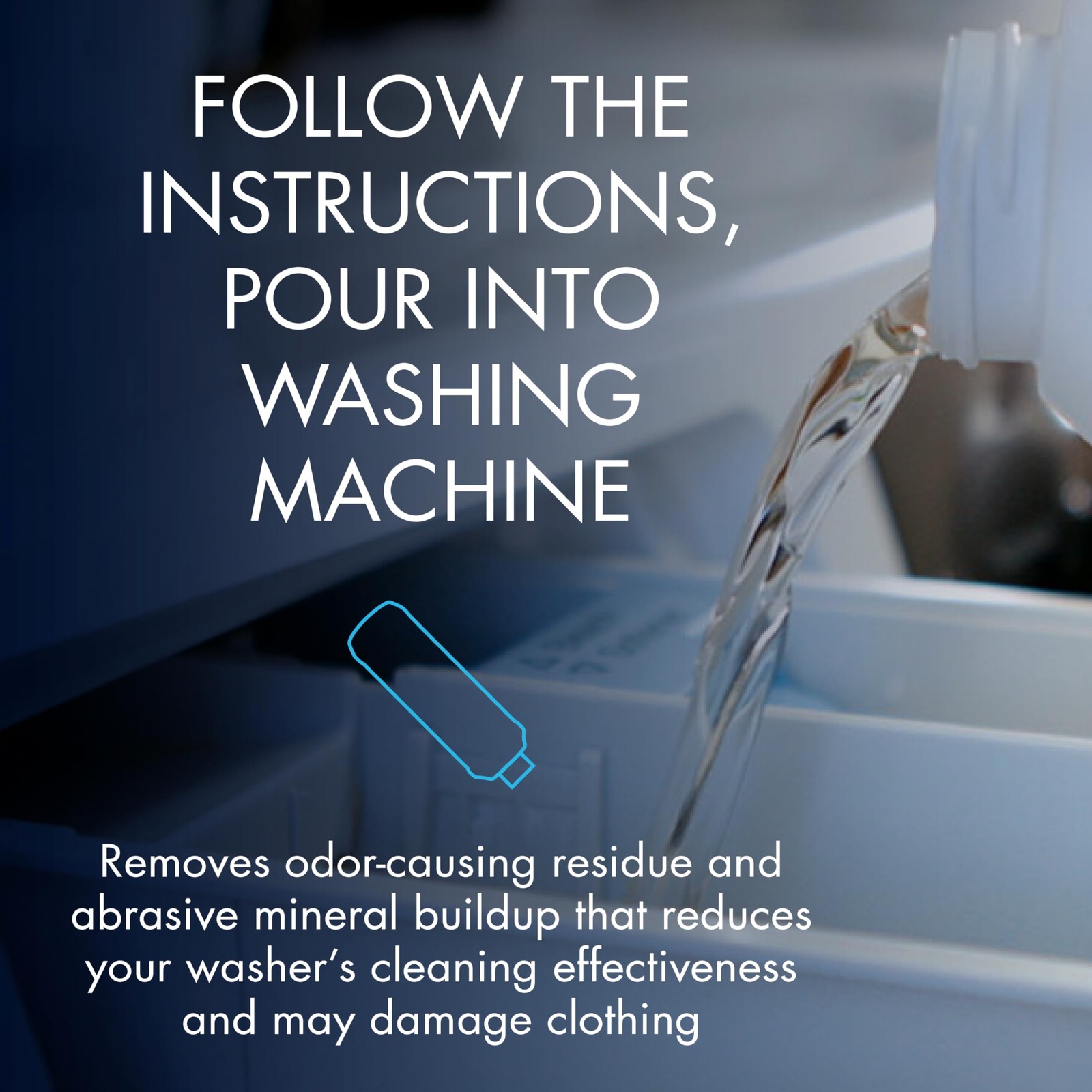 Glisten Washing Machine Cleaner, Helps Remove 36 Fl Oz (Pack of 1), White